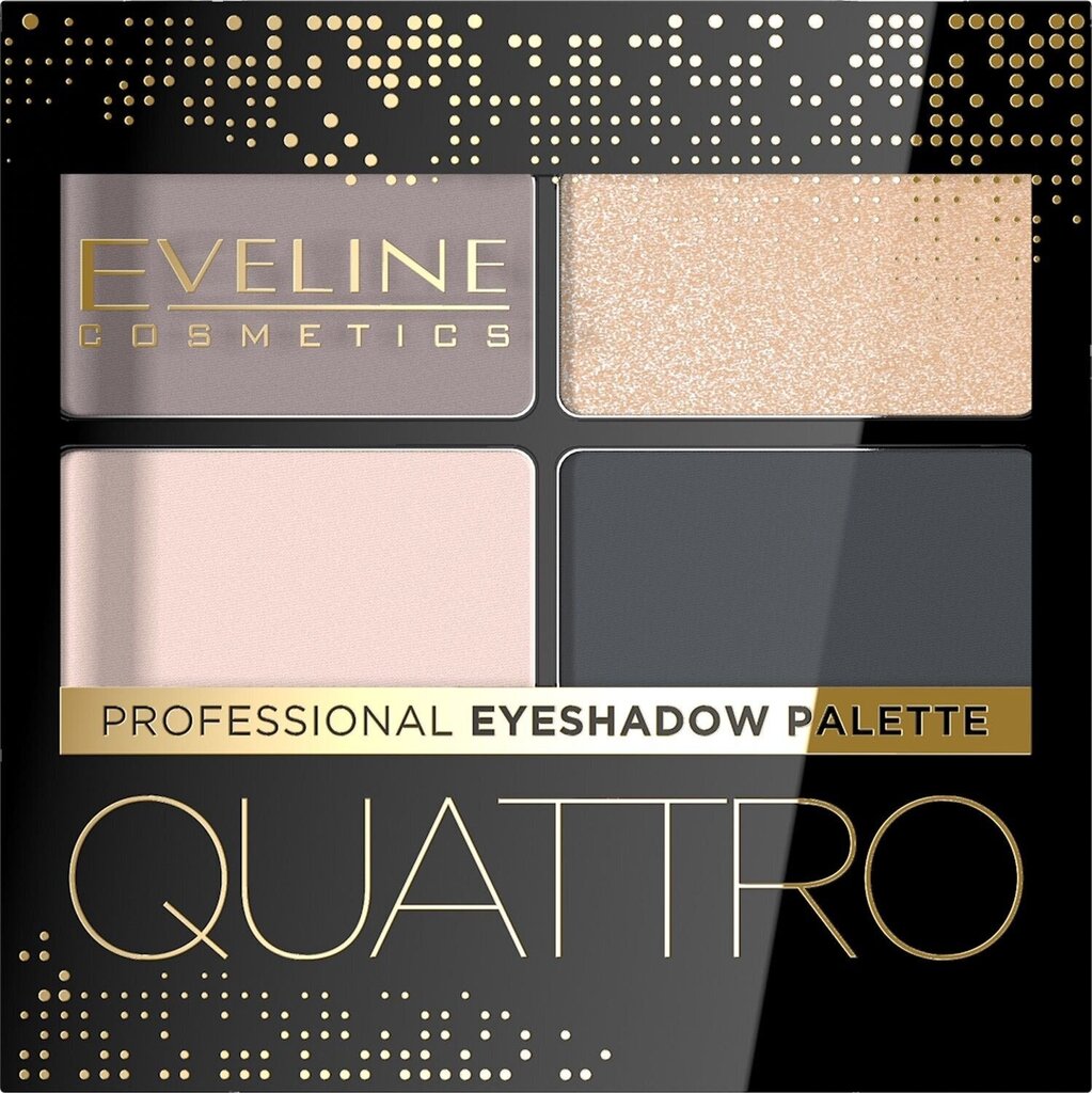 Quattro Professional Eyeshadow Palette lauvärvipalett 02 3,2g hind ja info | Ripsmetušid, lauvärvid, silmapliiatsid, seerumid | kaup24.ee