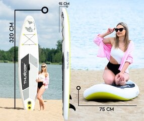 Täispuhutav sõudepaat Thunder Planet Lime 320 цена и информация | SUP доски, водные лыжи, водные аттракционы | kaup24.ee