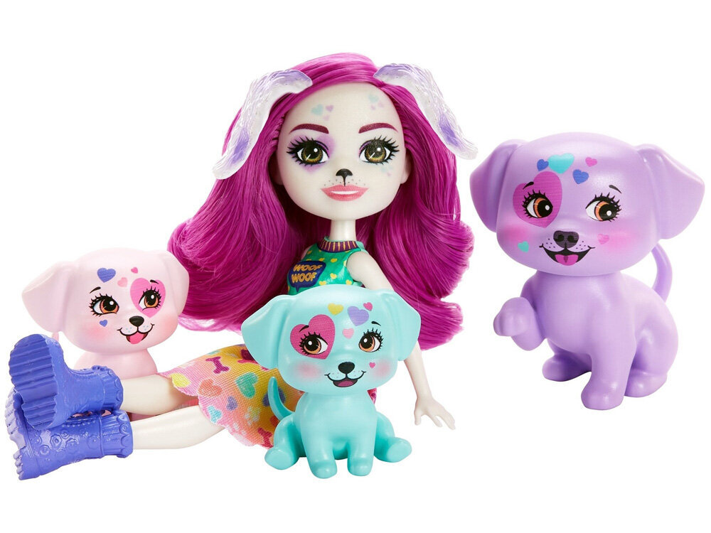 Dalmaatsia Enchantimals Dessa nukk koos imearmsate kutsikatega hind ja info | Tüdrukute mänguasjad | kaup24.ee