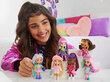Siniste juustega Mini Barbie nukk Extra Mini Minis hind ja info | Tüdrukute mänguasjad | kaup24.ee