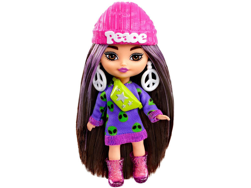 Mini Barbie nukk koos tarvikutega Extra Mini Minis цена и информация | Tüdrukute mänguasjad | kaup24.ee