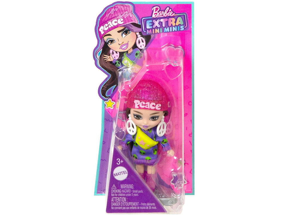 Mini Barbie nukk koos tarvikutega Extra Mini Minis цена и информация | Tüdrukute mänguasjad | kaup24.ee
