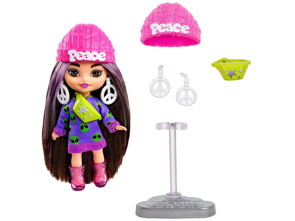 Mini Barbie nukk koos tarvikutega Extra Mini Minis hind ja info | Tüdrukute mänguasjad | kaup24.ee