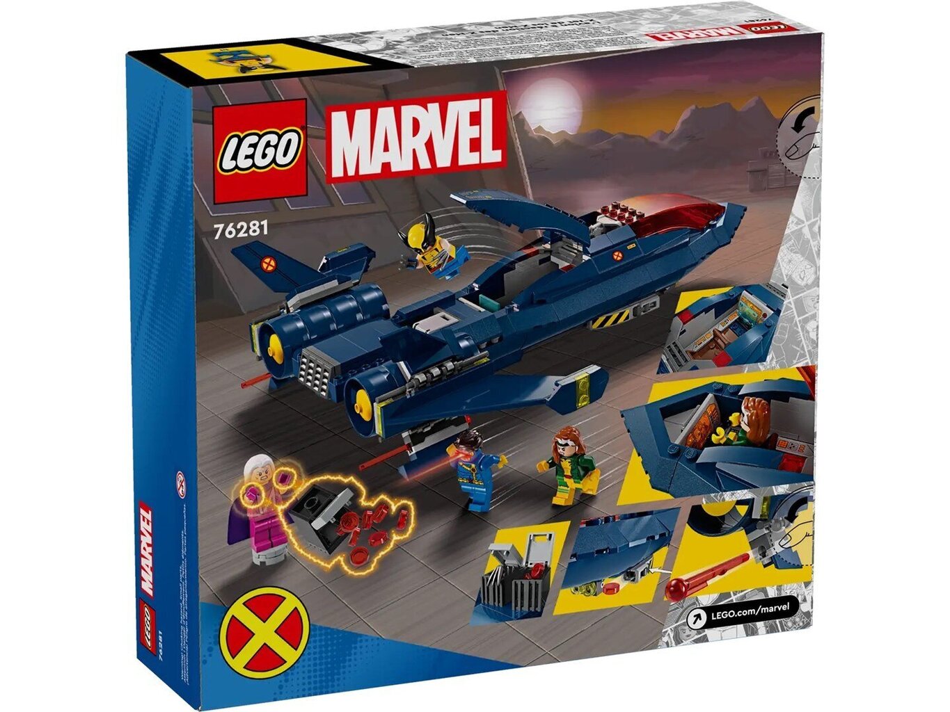 76281 LEGO®Bricks Super Heroes X-Men X-Jet цена и информация | Klotsid ja konstruktorid | kaup24.ee