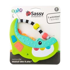 Muusikaline krokodill Sassy hind ja info | Imikute mänguasjad | kaup24.ee