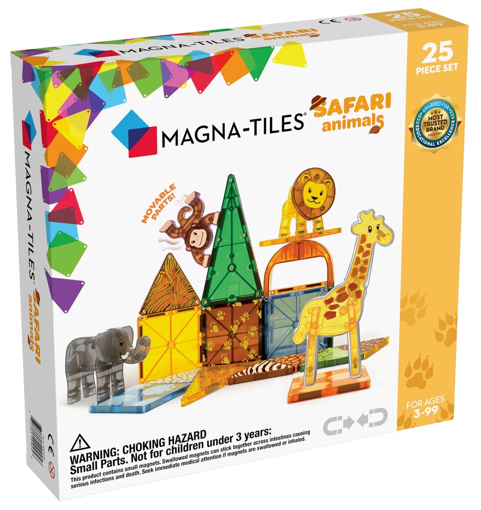 Magnetiline konstruktor Magna - Tiles Safaris, 25-osaline цена и информация | Klotsid ja konstruktorid | kaup24.ee