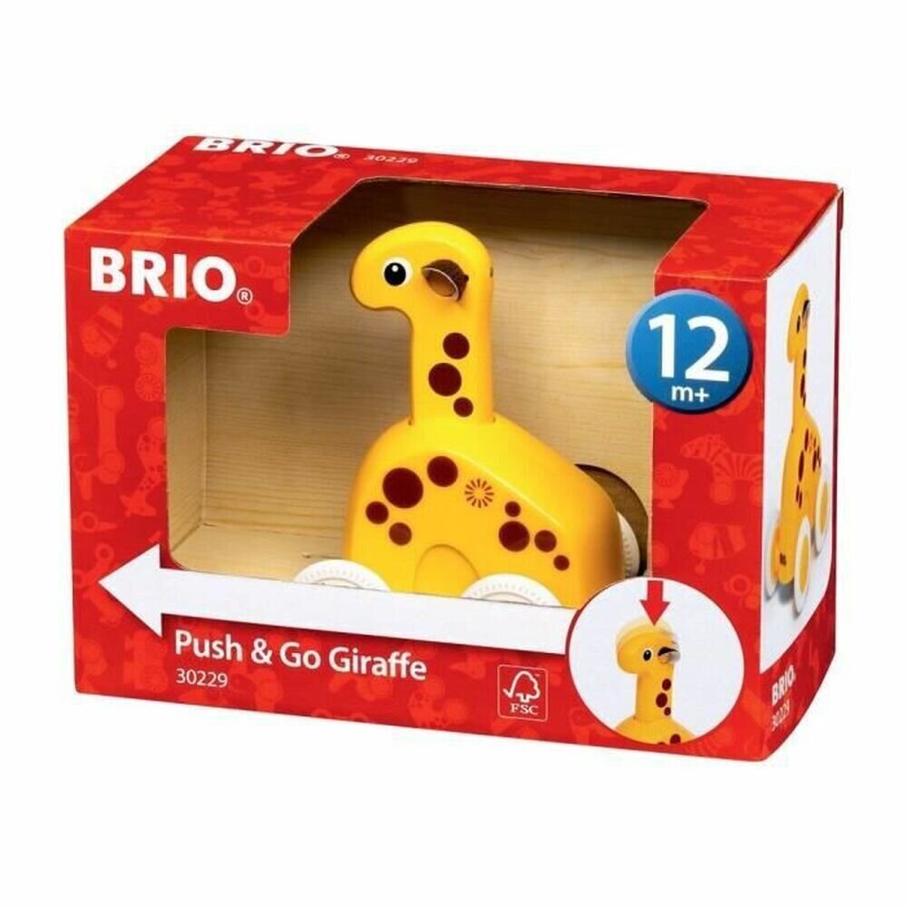 Interaktiivne mänguasi Brio Push & Go Giraffe hind ja info | Imikute mänguasjad | kaup24.ee