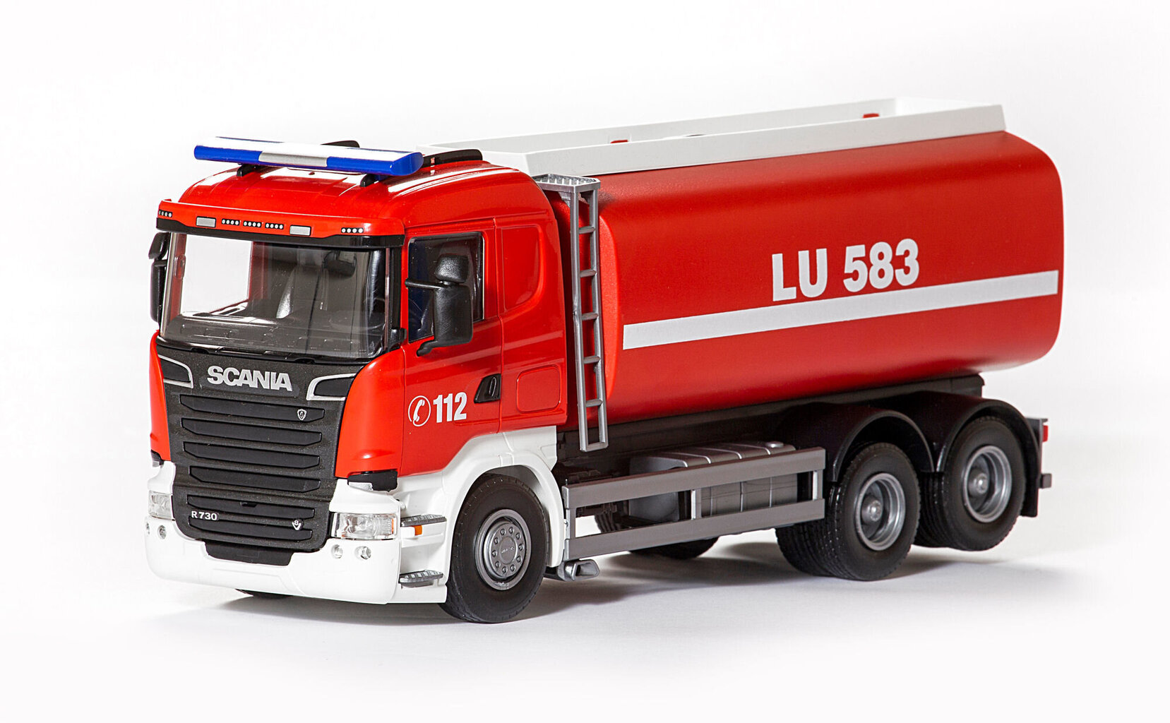 Tuletõrjeauto koos paakautoga Emek Scania, 1:25 hind ja info | Poiste mänguasjad | kaup24.ee