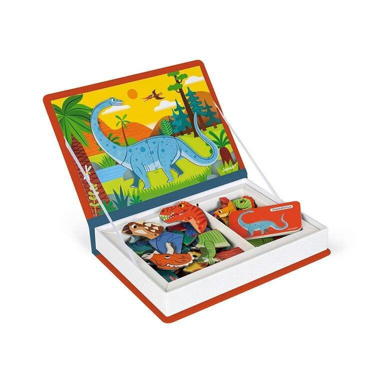 Magnetiline raamat Janod Dinosaurus hind ja info | Arendavad mänguasjad | kaup24.ee