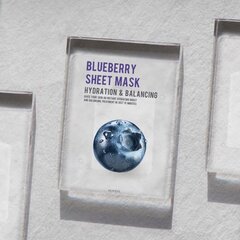 Увлажняющая листовая маска с ягодами Eunyul Blueberry, 22 мл цена и информация | Маски для лица, патчи для глаз | kaup24.ee