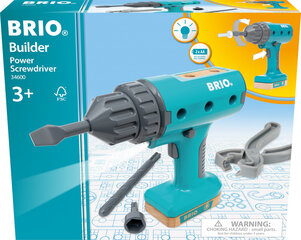 BRIO Builder 34600 - Builder Power tööriist цена и информация | Развивающий мелкую моторику - кинетический песок KeyCraft NV215 (80 г) детям от 3+ лет, бежевый | kaup24.ee