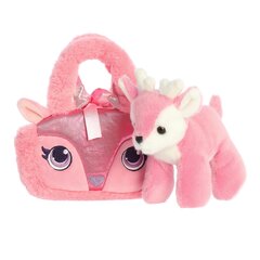 AURORA Fancy Pals Плюшевый олень в розовой сумке, 20 см цена и информация | Мягкие игрушки | kaup24.ee