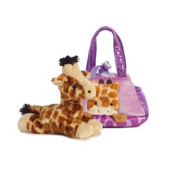 Плюшевая игрушка - жираф в сумке AURORA Fancy Pals, 20 см цена и информация | Мягкие игрушки | kaup24.ee