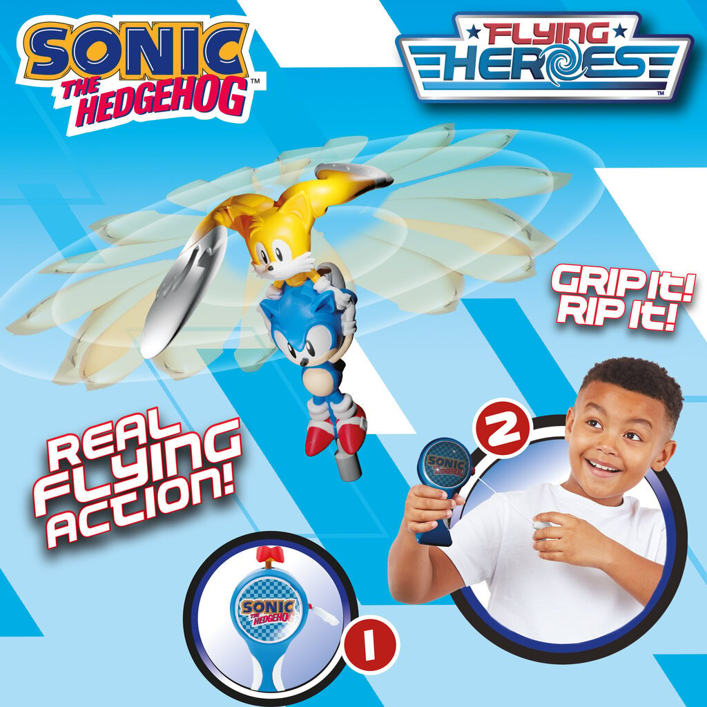 Lendavad Flying Heroes Sonic ja Tails Jurassic World hind ja info | Poiste mänguasjad | kaup24.ee