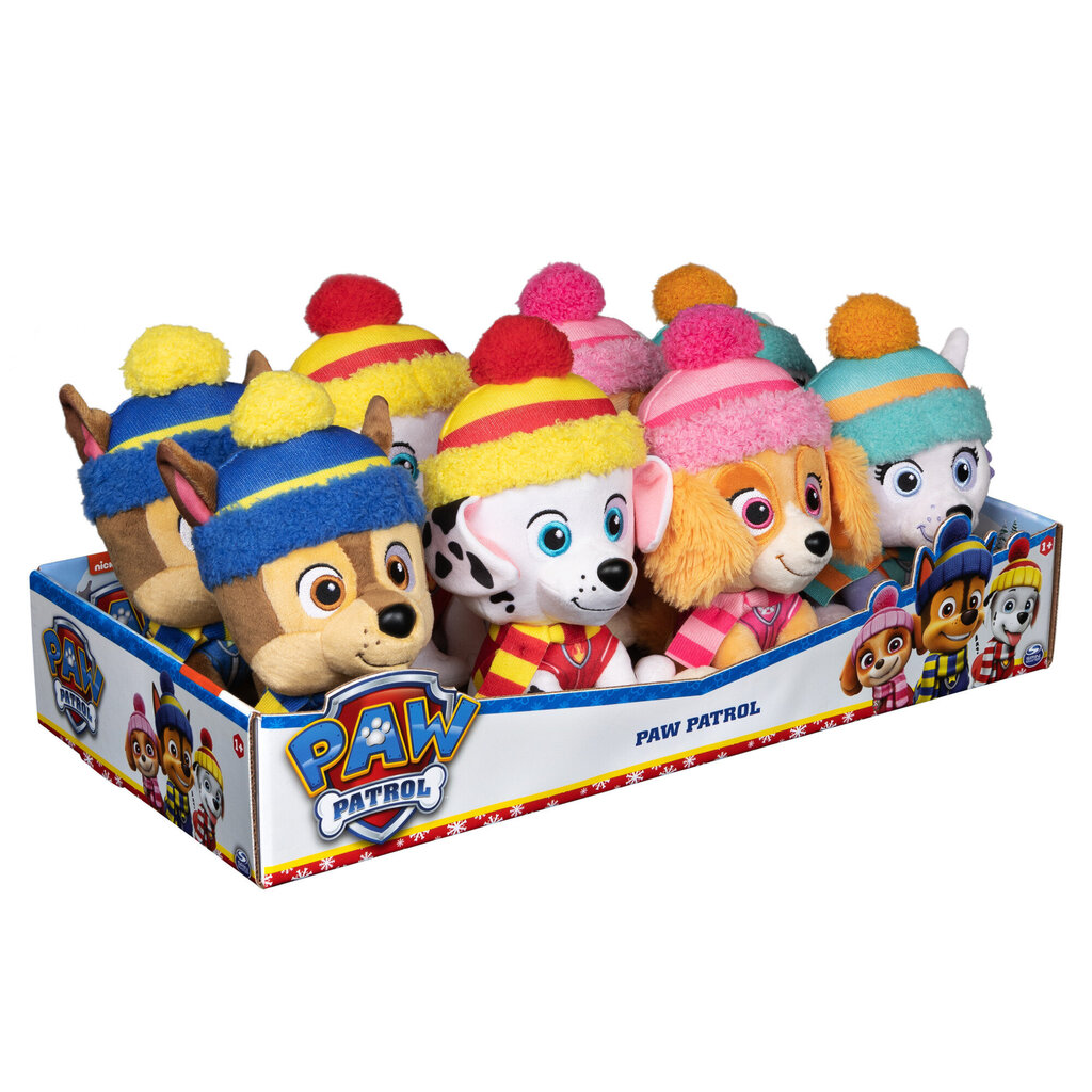 Pehme mänguasi Spinmaster Paw Patrol (Käpapatrull) winter, 15 cm hind ja info | Pehmed mänguasjad | kaup24.ee