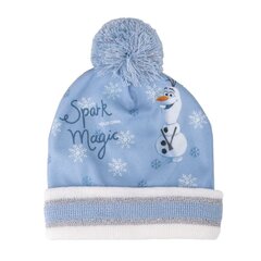 Mütsi ja kinnaste komplekt tüdrukutele Frozen S0737899, sinine цена и информация | Шапки, перчатки, шарфы для девочек | kaup24.ee