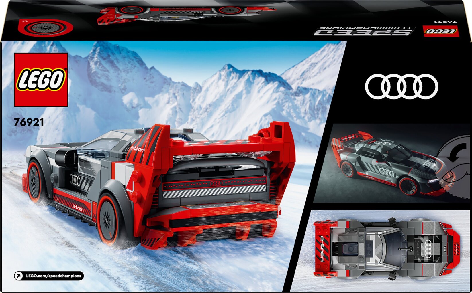 76921 Lego® Speed Champions Võidusõiduauto Audi S1 ​​e-tron quattro hind ja info | Klotsid ja konstruktorid | kaup24.ee