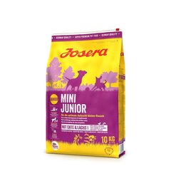 Josera Mini Junior для мелких пород щенков с уткой, 10 кг цена и информация | Сухой корм для собак | kaup24.ee