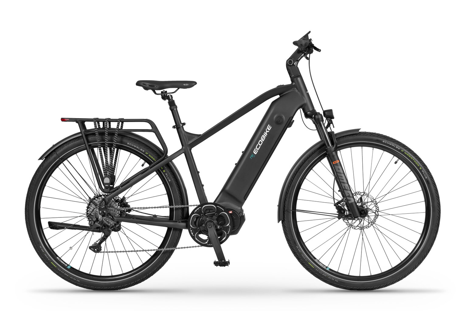 Elektrijalgratas Ecobike MX 500 21", 14,5Ah Greenway, tumehall цена и информация | Elektrirattad | kaup24.ee