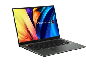 Asus Vivobook S 14X 14.5 2.8K OLED i7-12700H 12ГБ 512ГБ W11 ALU Intel EVO 70Wh Backlit Midnight Black Обновленный цена и информация | Записные книжки | kaup24.ee