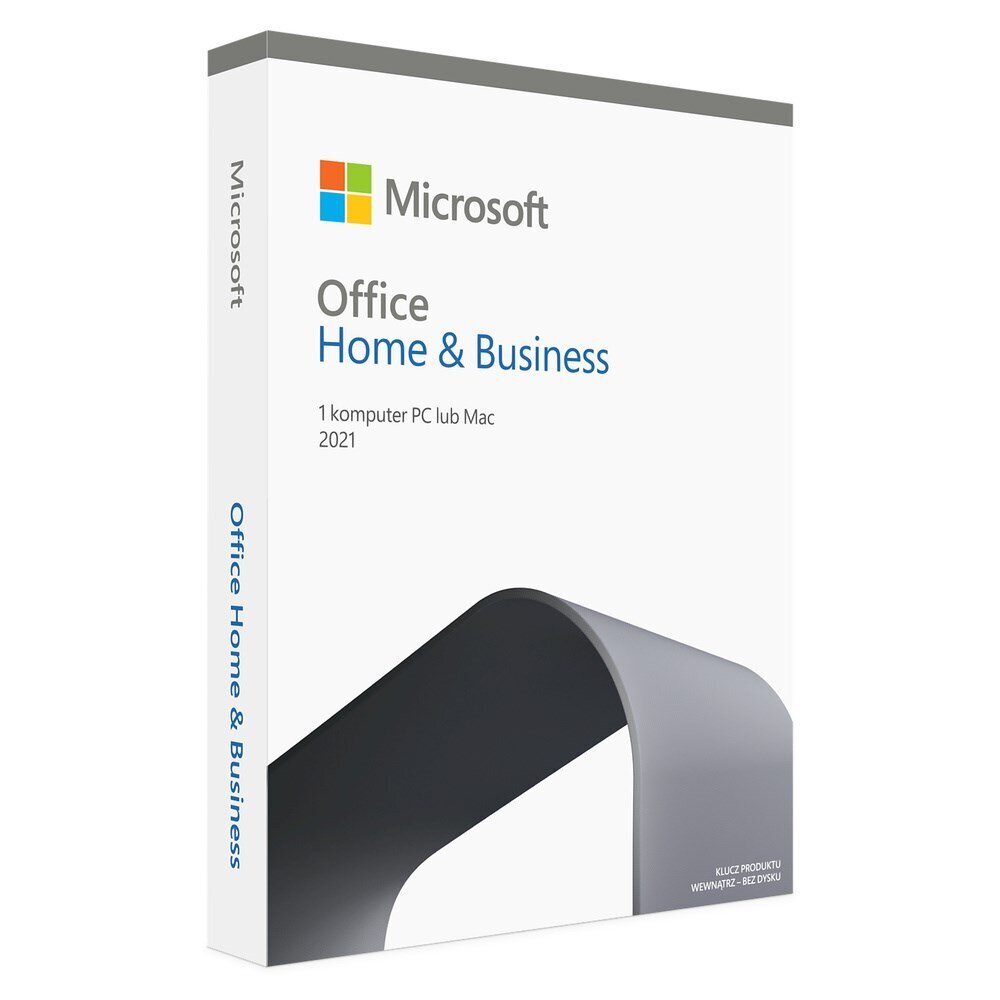 Microsoft Office Home & Business 2021 1 litsents(id) – poola keeles hind ja info | Microsoft Office, kontoritarkvara | kaup24.ee