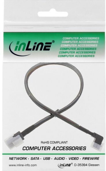 InLine, SFF-8643 - SFF-8087, 0.5 m цена и информация | Kaablid ja juhtmed | kaup24.ee