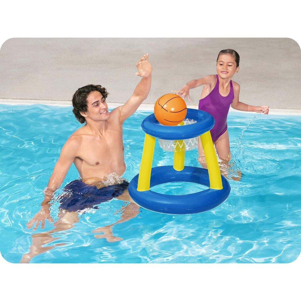 Täispuhutav korvpallivõrk koos palliga basseini jaoks hind ja info | Täispuhutavad veemänguasjad ja ujumistarbed | kaup24.ee