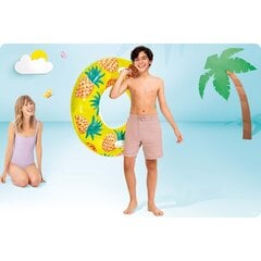 Ujumisrõngas, 107 cm, ananassiga hind ja info | Täispuhutavad veemänguasjad ja ujumistarbed | kaup24.ee