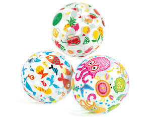 Надувной пляжный мяч с рисунком, 51 см цена и информация | Надувные и пляжные товары | kaup24.ee