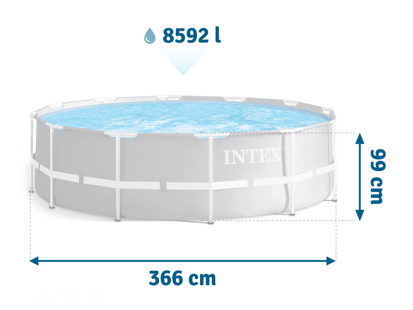Ujumisbassein, Intex, 4in1, 366 cm x 99 cm hind ja info | Basseinid | kaup24.ee