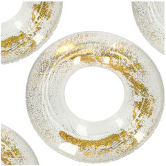 Надувной круг с блестками, 90 см цена и информация | Надувные и пляжные товары | kaup24.ee