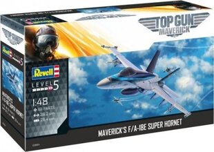 Клеящаяся модель Revell F/A-18E Super Hornet компании Maverick «Top Gun: Maverick» 1:48 цена и информация | Склеиваемые модели | kaup24.ee