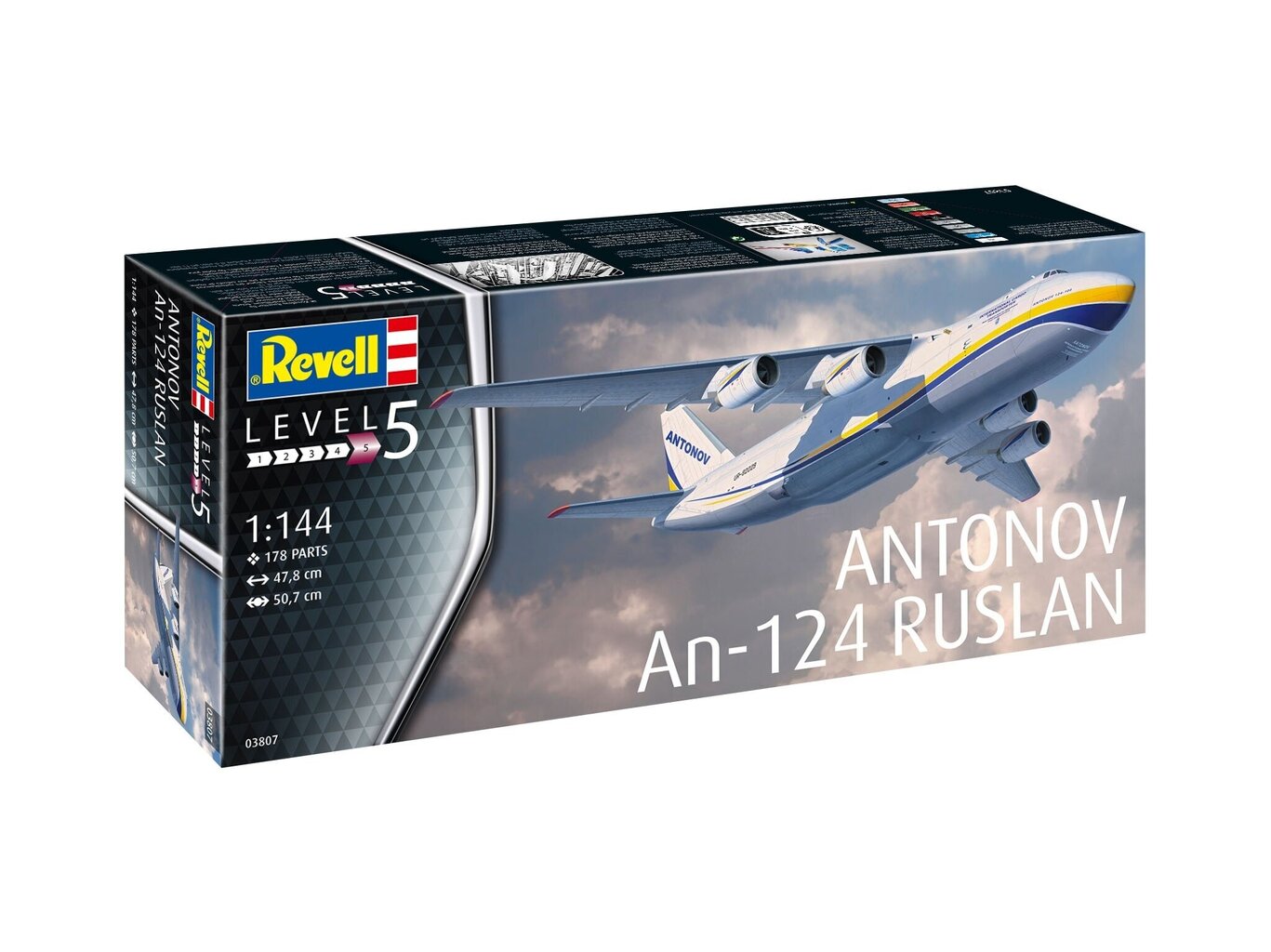 Revell - Antonov AN-124 Ruslan, 1/144, 03807 цена и информация | Liimitavad mudelid | kaup24.ee