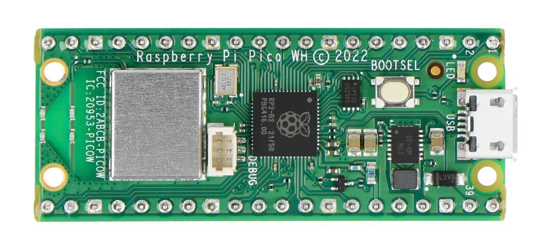 Raspberry Pi Pico WH RP2040 цена и информация | Robootika, konstruktorid ja tarvikud | kaup24.ee