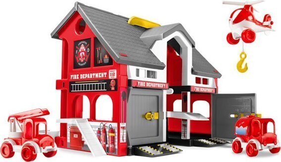 Wader mängukomplekt House - Fire Station hind ja info | Poiste mänguasjad | kaup24.ee