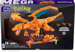 Pokemon Mega Construx Ehitus Seadke Motion Charizard 30 cm цена и информация | Конструкторы и кубики | kaup24.ee