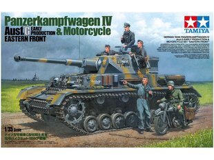 Tamiya - Panzerkampfwagen IV Ausf G. Early Production & Motorcycle Eastern Front, 1/35, 25209 цена и информация | Конструкторы и кубики | kaup24.ee