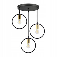 Led-lux подвесной светильник, черный+золотистый цена и информация | Люстры | kaup24.ee