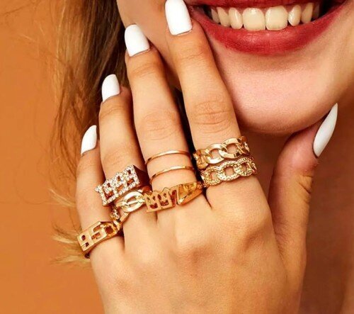 Naiste sõrmused, 8tk hind ja info | Sõrmused | kaup24.ee