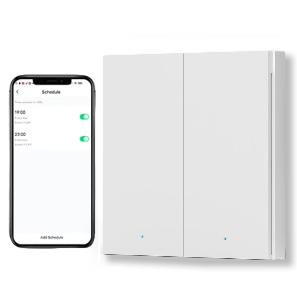Nutikas wifi elektrilüliti kaugrakendusega 600W LIVMAN DS-1081WL цена и информация | Lülitid ja pistikupesad | kaup24.ee