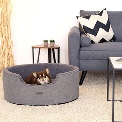 Кровать для животных Lionto, разные размеры, серая цена и информация | Лежаки, домики | kaup24.ee
