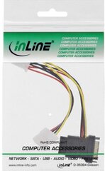 InLine, Sata - Molex, 0.15 m цена и информация | Кабели и провода | kaup24.ee