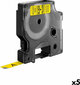 Lamineeritud teip etiketimasinatele Dymo D1 40918 LabelManager™ Must Kollane 9 mm (5 tk.) hind ja info | Printeritarvikud | kaup24.ee
