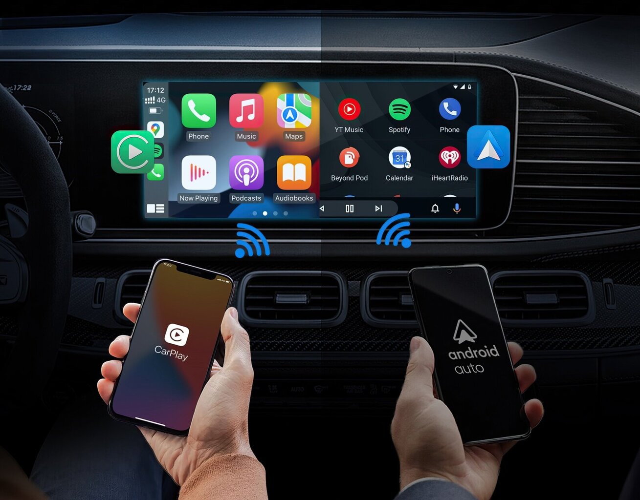 Ottocast Play2Video CA400 Wireless Apple CarPlay Android Auto hind ja info | FM modulaatorid, FM trasmitterid | kaup24.ee