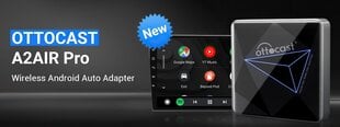 Ottocast A2Air Pro juhtmeta Android Auto цена и информация | FM модуляторы, FM трансмиттер | kaup24.ee