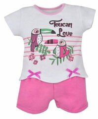 Komplekt beebidele TM18288, roosa цена и информация | Комплекты одежды для новорожденных | kaup24.ee