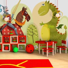 Fototapeet - Dragon and knight цена и информация | Фотообои | kaup24.ee