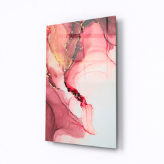 Картина из закаленного стекла Розовые чернила цена и информация | Картины, живопись | kaup24.ee