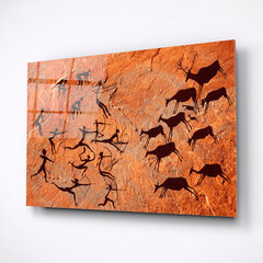 Картина из закаленного стекла Охота на оленей цена и информация | Картины, живопись | kaup24.ee
