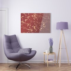 Картина из закаленного стекла Коричневый мрамор цена и информация | Настенные деревянные декорации | kaup24.ee
